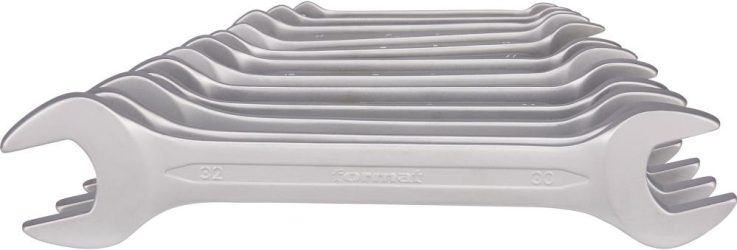 Súprava obojstranných kľúčov DIN3110 6 – 32 mm 12-dielna v lepenkovej škatuli FORMAT