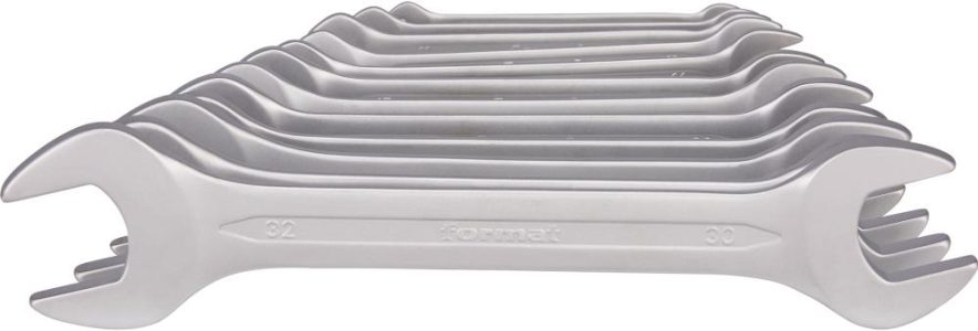 Súprava obojstranných kľúčov DIN3110 6 – 32 mm 12-dielna v lepenkovej škatuli FORMAT