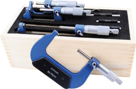 Sada strmeňových mikrometrov 0 – 100 mm FORMAT