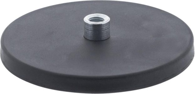 Magnet plochého chapača 88 mm s puzdrom M8/guma FORMAT