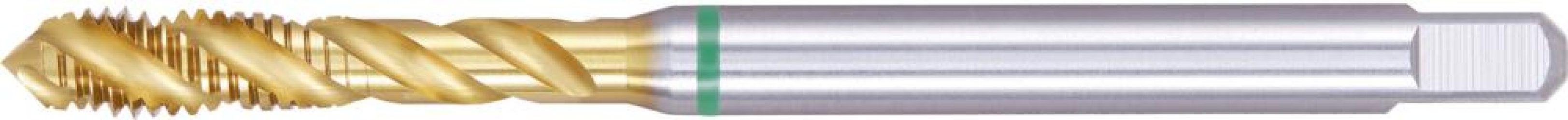 Strojný závitník DIN376 HSSE TiN typ UNI 6H na slepý otvor