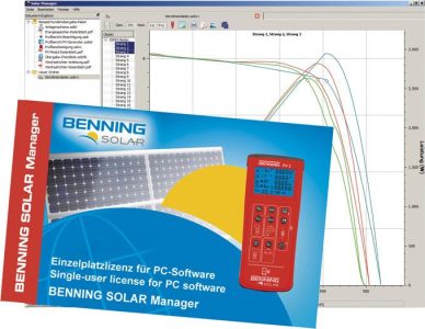 Počítačový softvér SOLAR Manager Benning