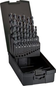 Sada špirálových vrtákov DIN338 HSS bronce 1