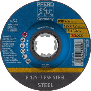 Hrubovací kotúč PSF X-LOCK STEEL 125x7 mm Pferd