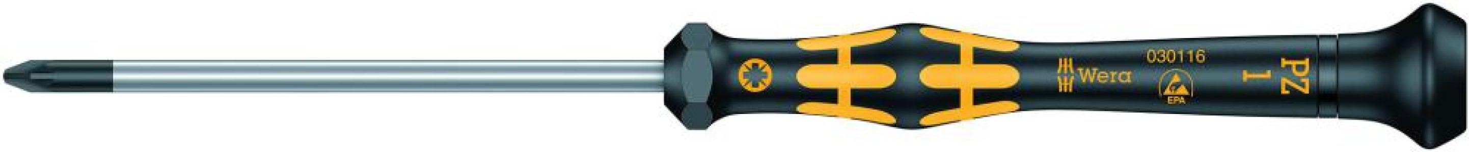 Skrutkovač pre elektroniku ESD PZ1x80 mm Wera