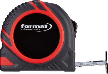 Vreckové meracie pásmo 8mx25 mm biele FORMAT