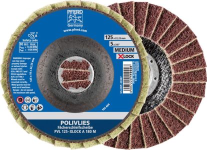 Kotúč leštiaci z netkanej textílie X-LOCK PVL A 125 mm 240 jemný Pferd