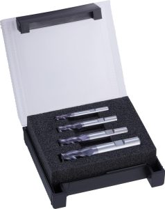 Sada hrubovacích fréz HPC TiALN typ UNI Z3 6/8/10/12 mm FORMAT