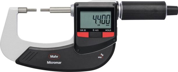 Strmeňový mikrometer digitálny zmenšené meracie plochy 40 EWRi-B 25 – 50 mm MAHR