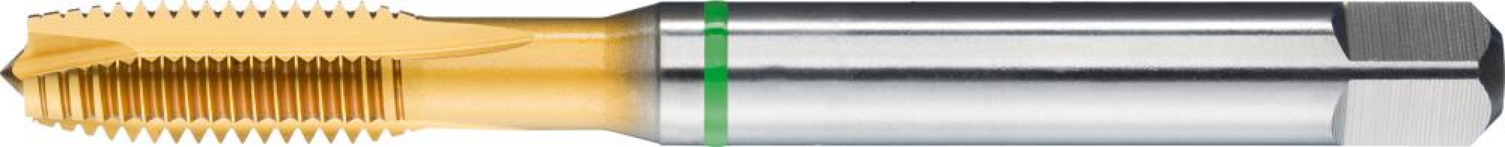 Strojný závitník DIN376 HSSE TiN typ UNI 6H na priechodné otvory