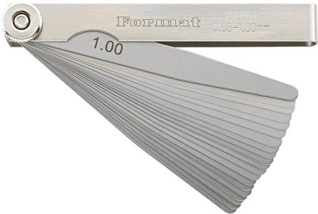 Presná škárová mierka 20 listov 0