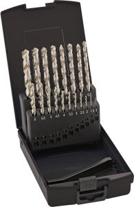 Sada špirálových vrtákov DIN338 HSSE brúsený typ N 1 – 10 mm FORTIS