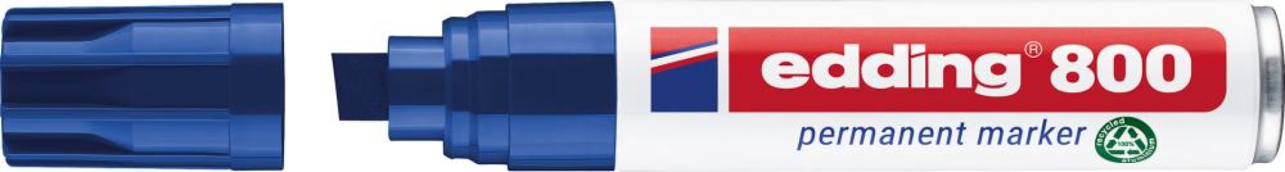 Permanentný značkovač č. 800 modrá farba edding