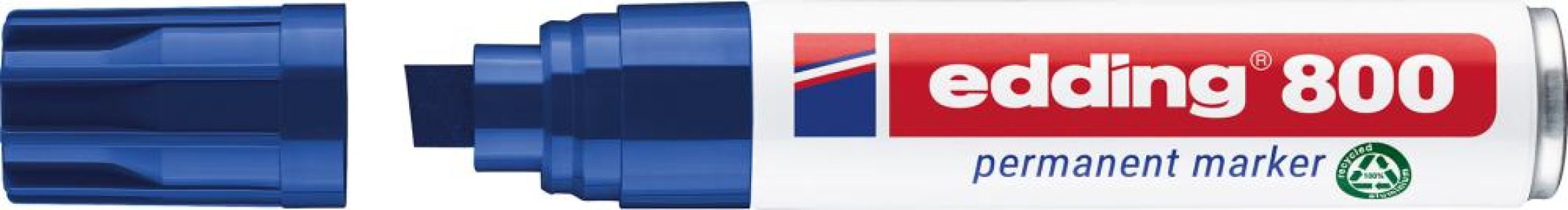 Permanentný značkovač č. 800 modrá farba edding
