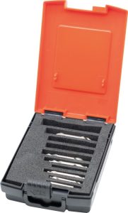 Sada strediacich vrtákov DIN333 HSS tvar A 0