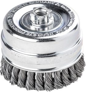 Hrncová kefa oceľový drôt zapletená 100x0