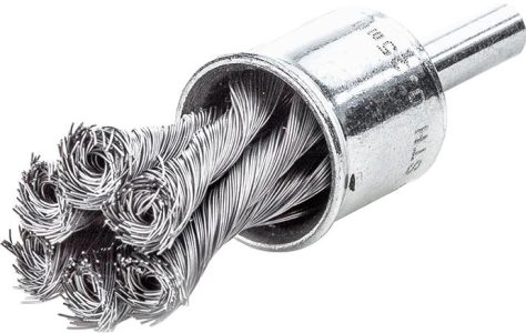 Štetcová kefa z oceľového drôtu splietaná