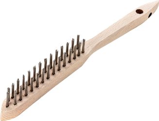 Ručná drôtená kefa oceľ hladká 0