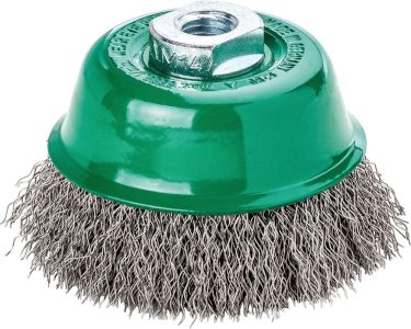 Hrncová kefa V4A M14 vlnitá 65x0