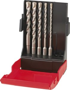 Sada 4-britových vrtákov SDS-plus 5-dielna FORMAT