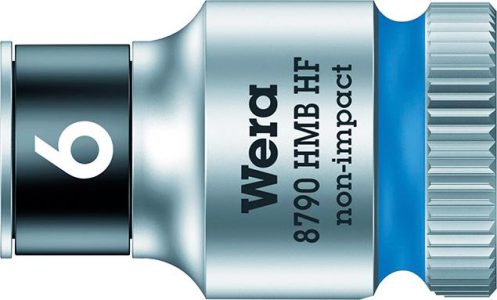 Adaptér nástrčných kľúčov 6-hranný 3/8" 6 mm s pridržiavacou funkciou Wera