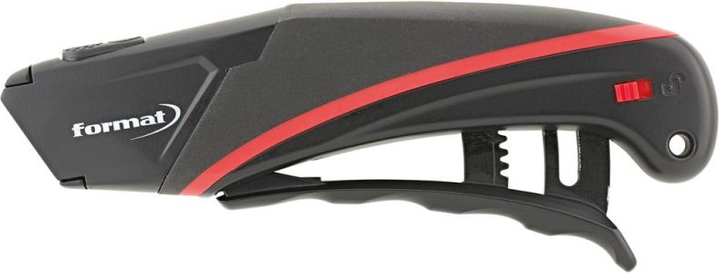 Bezpečnostný nôž plnoautomat. spätné zatiahnutie čepele vrátane 1 čepele FORMAT