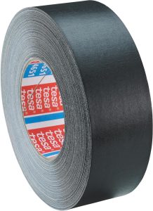 Textilná lepiaca páska 4651-04 s plastovým povrchom 50 mm x 50 m čierna farba tesa