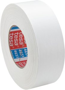 Textilná lepiaca páska 4651-08 s plastovým povrchom 50 mm x 50 m biela farba tesa