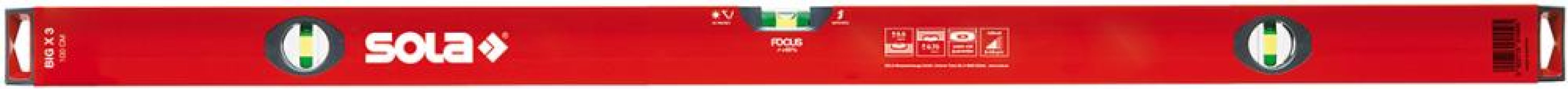 Vodováha LM Big X 3 200 cm práškovo lakovaná Sola