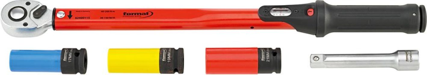 Sada momentových kľúčov 40 – 200 Nm 1/2" 5-dielna FORMAT