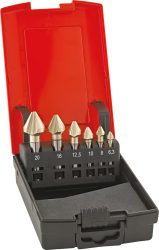 Sada kužeľových záhlbníkov HSSE DIN334 6