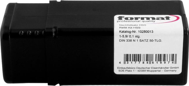 Dopĺňacia sada špirálových vrtákov DIN338 HSS RN 1