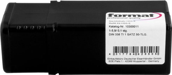 Dopĺňacia sada špirálových vrtákov DIN338 HSSE brús. typ N typ TI 1-13 mm FORMAT