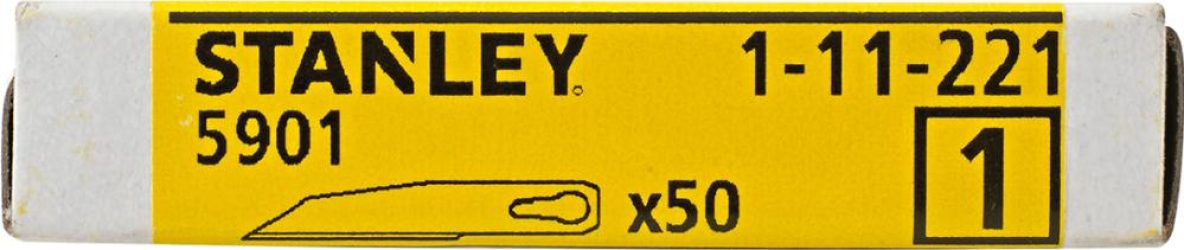 Nožová čepeľ 1-11-221 v balení 50 ks STANLEY