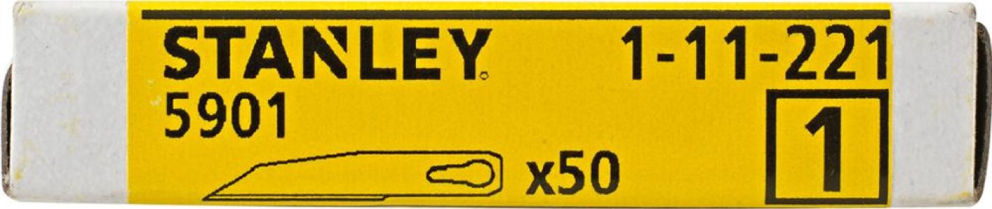 Nožová čepeľ 1-11-221 v balení 50 ks STANLEY