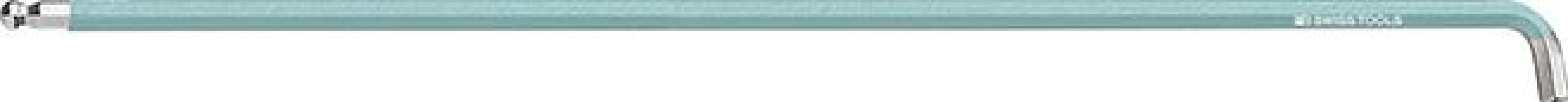 Krátky inbusový kľúč zahnutý 100° Rainbow s guľovou hlavou 1