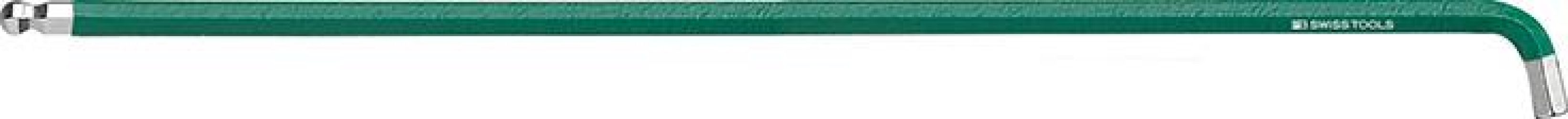 Krátky inbusový kľúč zahnutý 100° Rainbow s guľovou hlavou 2 mm PB Swiss Tools