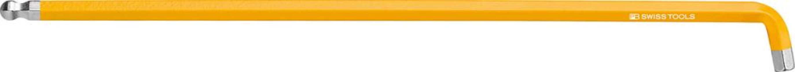 Krátky inbusový kľúč zahnutý 100° Rainbow s guľovou hlavou 4 mm PB Swiss Tools