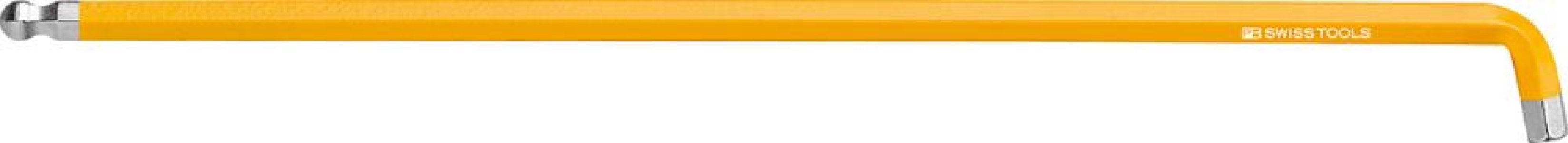 Krátky inbusový kľúč zahnutý 100° Rainbow s guľovou hlavou 4 mm PB Swiss Tools