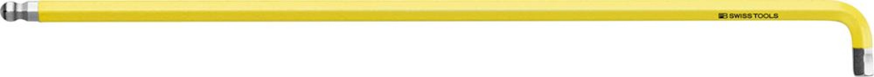 Krátky inbusový kľúč zahnutý 90+100° Rainbow s guľovou hlavou 3 mm PB Swiss Tools