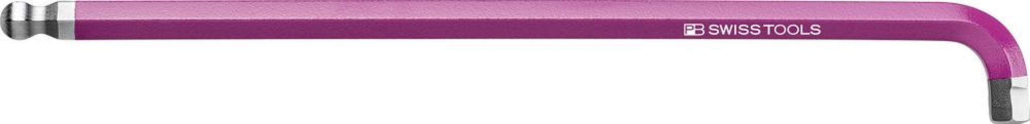 Krátky inbusový kľúč zahnutý 90+100° Rainbow s guľovou hlavou 8 mm PB Swiss Tools