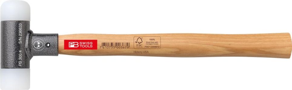 Šetrné kladivo s drevenou násadou bez spätného rázu