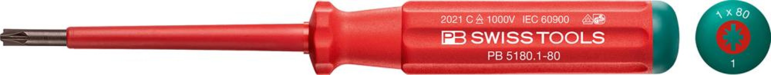 Skrutkovač 5180 VDE PZ/S 2x100 mm Classic PB Swiss Tools