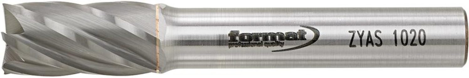 Frézovací kolík HM valcovitý s čelným ozubením 1020 hliník 6 mm10x20 mm FORMAT