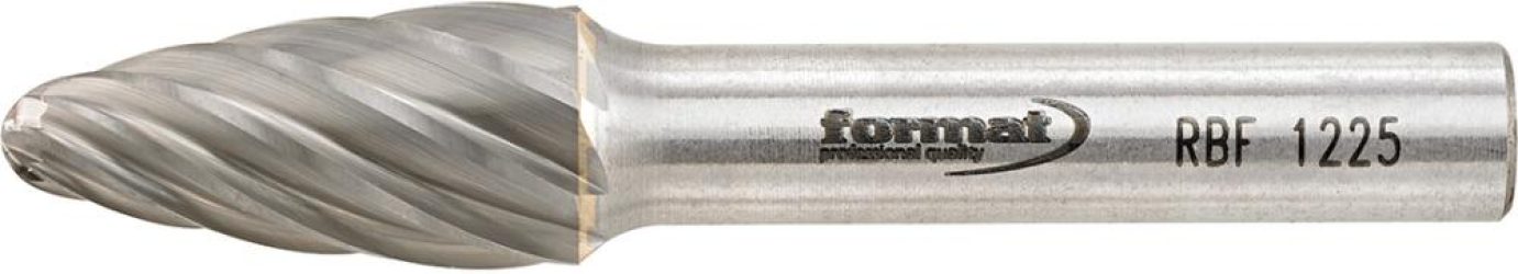Frézovací kolík HM oblúkovitý tvar 1225 hliník 6 mm 12 x 25 mm FORMAT