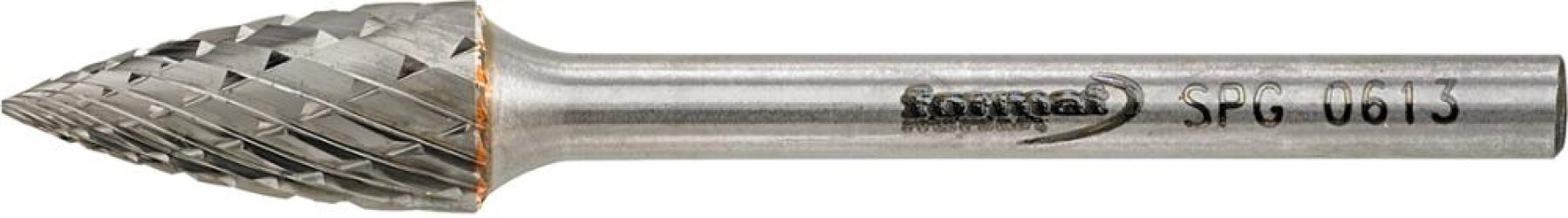 Malé frézovacie teliesko TK tvar oblúka s hrotom 0613 C 3 mm 6 x 13 mm FORMAT