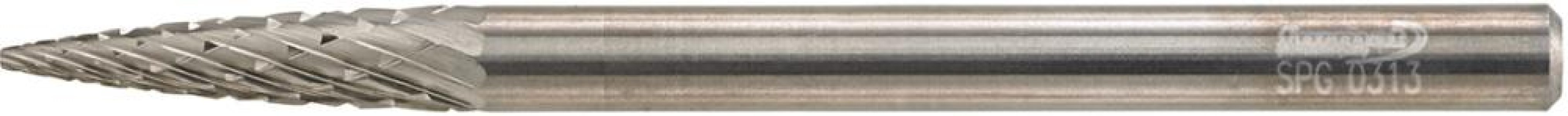 Malé frézovacie teliesko TK tvar oblúka s hrotom 0313 C 3 mm 3 x 13 mm FORMAT