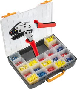 Sortiment káblových koncoviek s krimpovacími kliešťami 1901-dielny FORMAT