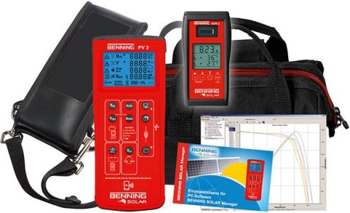 Sada meracích prístrojov charakteristíkPV 2 SÚPRAVA Benning