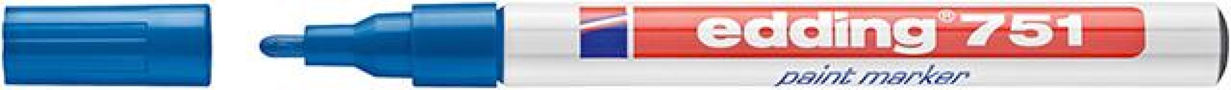 Značkovač na laky číslo 751 modrá farba edding